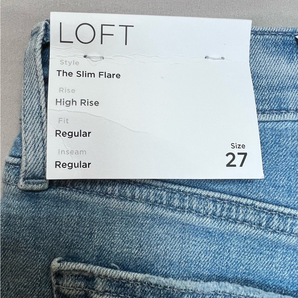 Fresh Cut High Rise Slim Flare Jeans In Light Wash Indigo